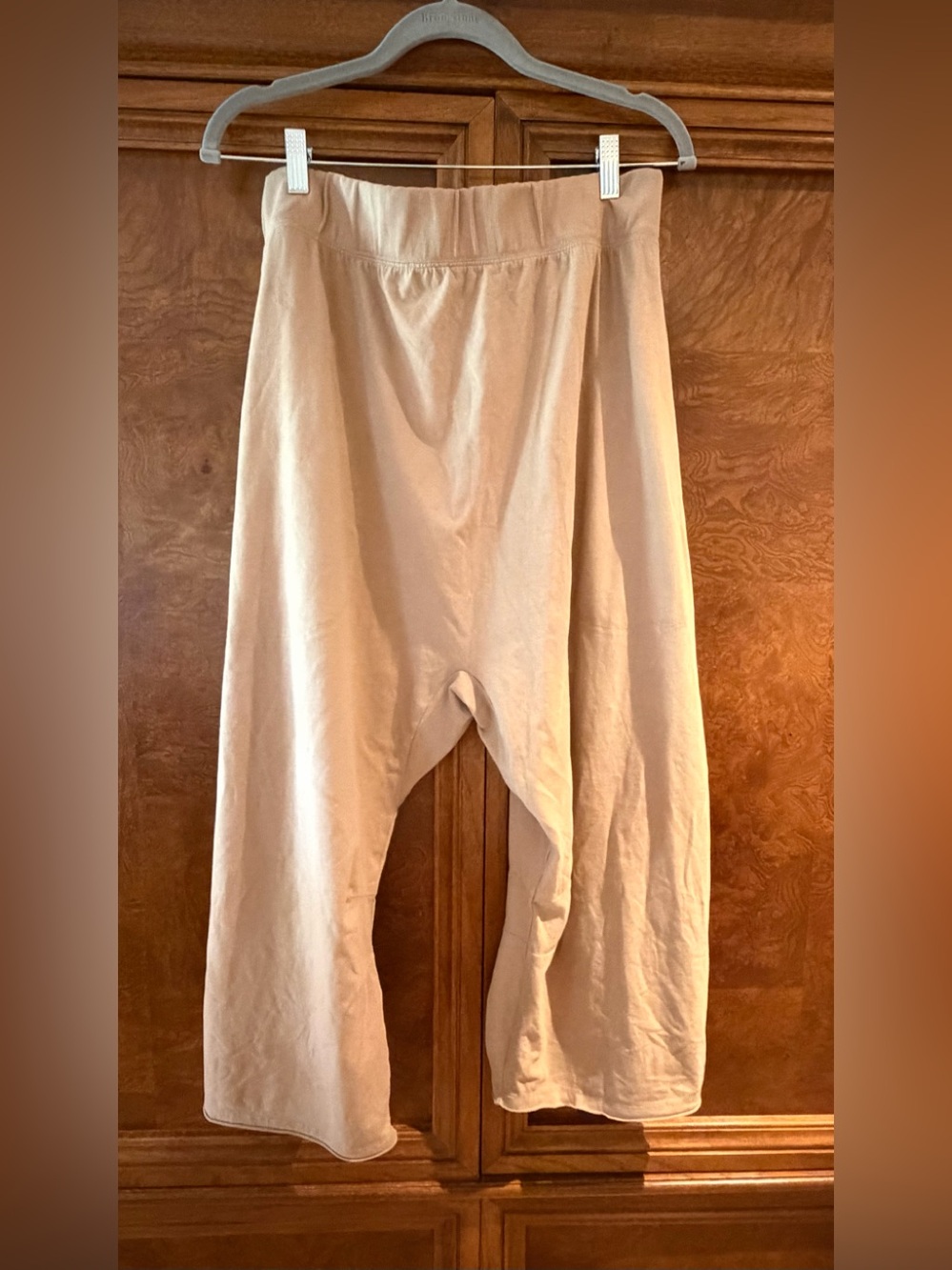 FP Movement by Free People Beige Drop-Crotch Sweatpants with pockets